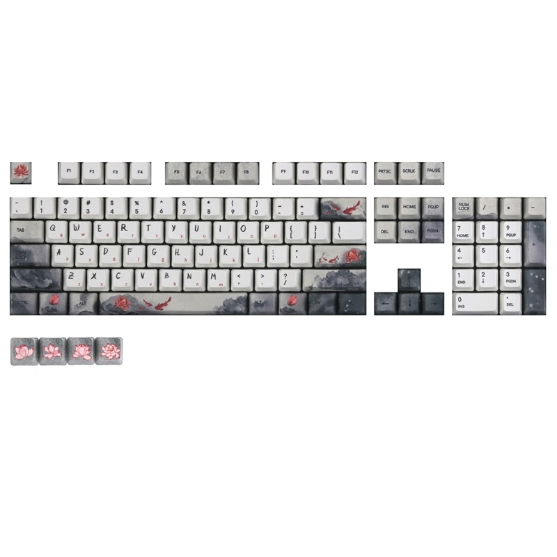 108 клавиши, 5-сторонняя Сублимация красителя, OEM PBT клавишная крышка s Lucky Koi Nobori Carp, механическая клавиатура
108 клавиши, 5-сторонняя Сублимация красителя, OEM PBT клавишная крышка s Lucky Koi Nobori Carp, механическая клавиатура
