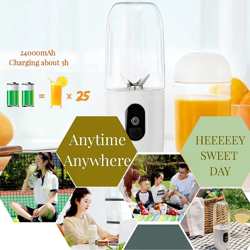 Airmsen 150W Blender Electric Kitchen Juicer Mixer Portable Food Processor Charging Using Quick Juicing Cut Off power Fruit Cup
Airmsen 150W Blender Electric Kitchen Juicer Mixer Portable Food Processor Charging Using Quick Juicing Cut Off power Fruit Cup