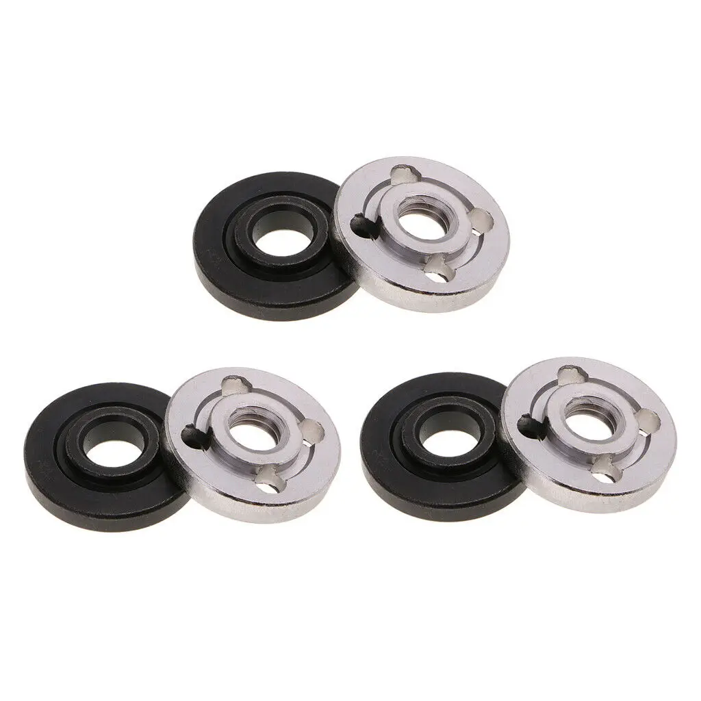 6Pcs Angle Grinder Steel Lock Nuts Flange Nut Inner Outer Kit For 100 Type Angle Grinder Tool Accessories
6Pcs Angle Grinder Steel Lock Nuts Flange Nut Inner Outer Kit For 100 Type Angle Grinder Tool Accessories