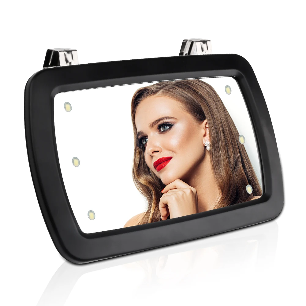Make Up Mirror Car Mirror With Led Lights Makeup Sun-Shading Vanity Cosmetic Mirror With Clip Touch Screen
Make Up Mirror Car Mirror With Led Lights Makeup Sun-Shading Vanity Cosmetic Mirror With Clip Touch Screen