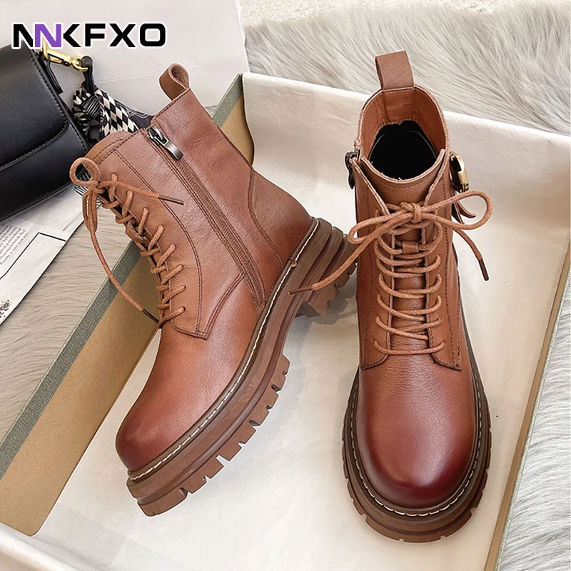 Women Genuine Leather Motorcycle Boots Round Toe Lace Up Shoes Thick Med Heel Ladies Ankle Boots 2021 Autumn Winter 40 vc2457
Women Genuine Leather Motorcycle Boots Round Toe Lace Up Shoes Thick Med Heel Ladies Ankle Boots 2021 Autumn Winter 40 vc2457