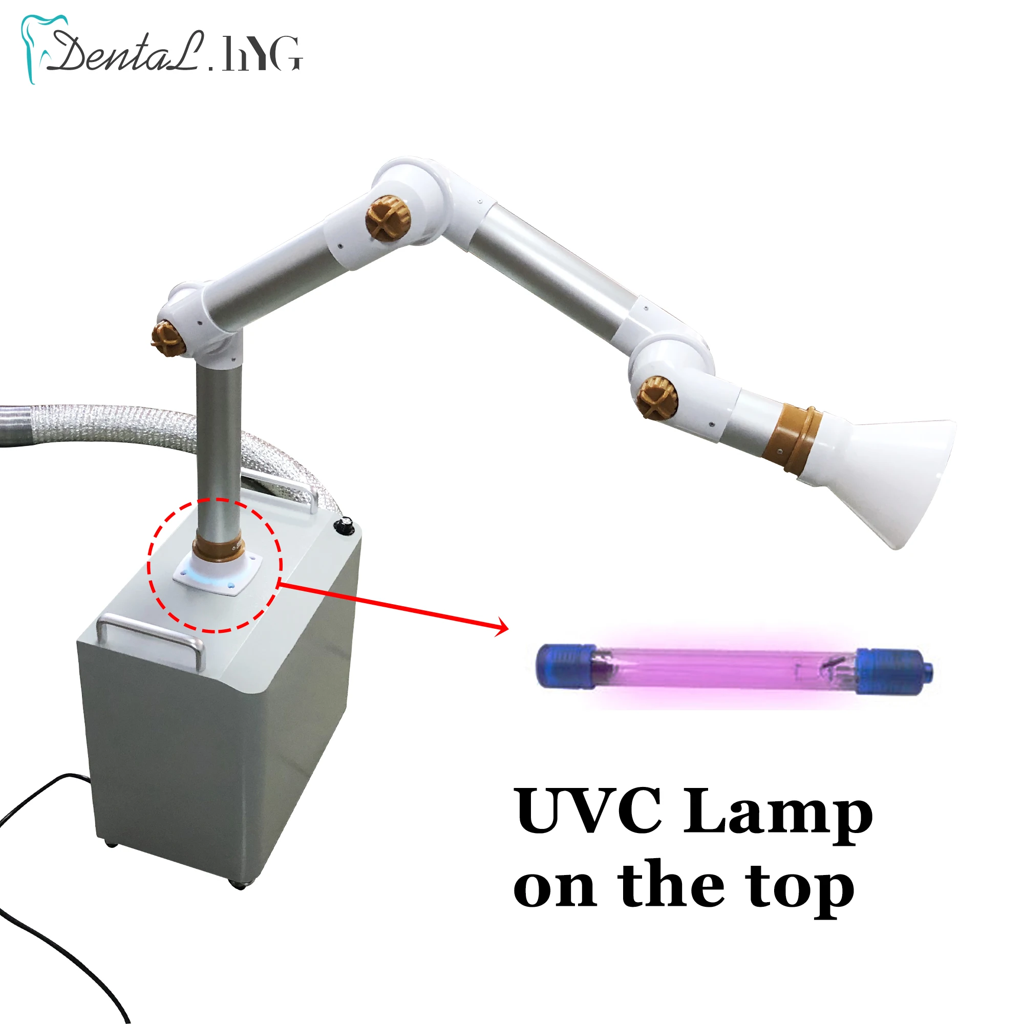 Dental Suction Machine External Oral Aerosol Suction Unit Portable UV light + 4 Filters Air Purifier Air Cleaning
Dental Suction Machine External Oral Aerosol Suction Unit Portable UV light + 4 Filters Air Purifier Air Cleaning