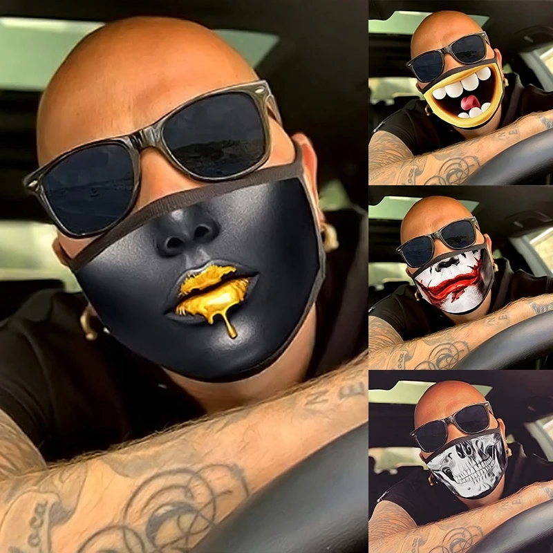 3D Funny Printing Face Mask Man Women Fashion Lavable Pollution Dustproof Face Masks Creative Face Shield Cosplay
3D Funny Printing Face Mask Man Women Fashion Lavable Pollution Dustproof Face Masks Creative Face Shield Cosplay