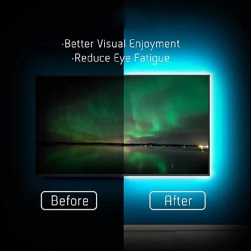 DIY TV PC Dream Screen USB LED Strip HDTV Computer Monitor Backlight Addressable LED Strip Full Set JU8
DIY TV PC Dream Screen USB LED Strip HDTV Computer Monitor Backlight Addressable LED Strip Full Set JU8