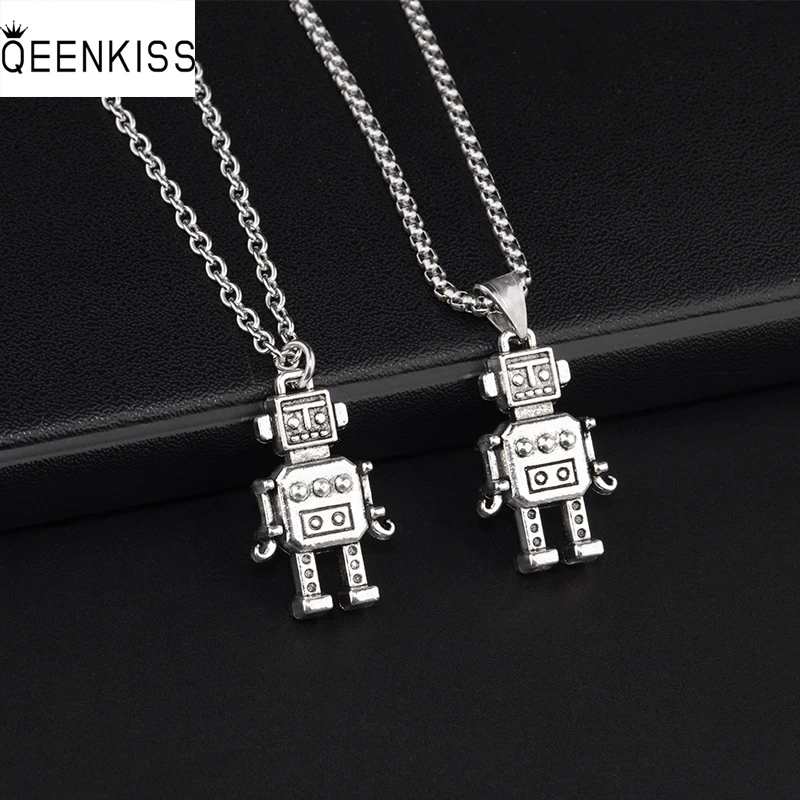 QEENKISS NC827 Fine Jewelry Wholesale Fashion Trendy Woman Man Birthday Wedding Gift Retro Robot Titanium Steel Pendant Necklace
QEENKISS NC827 Fine Jewelry Wholesale Fashion Trendy Woman Man Birthday Wedding Gift Retro Robot Titanium Steel Pendant Necklace