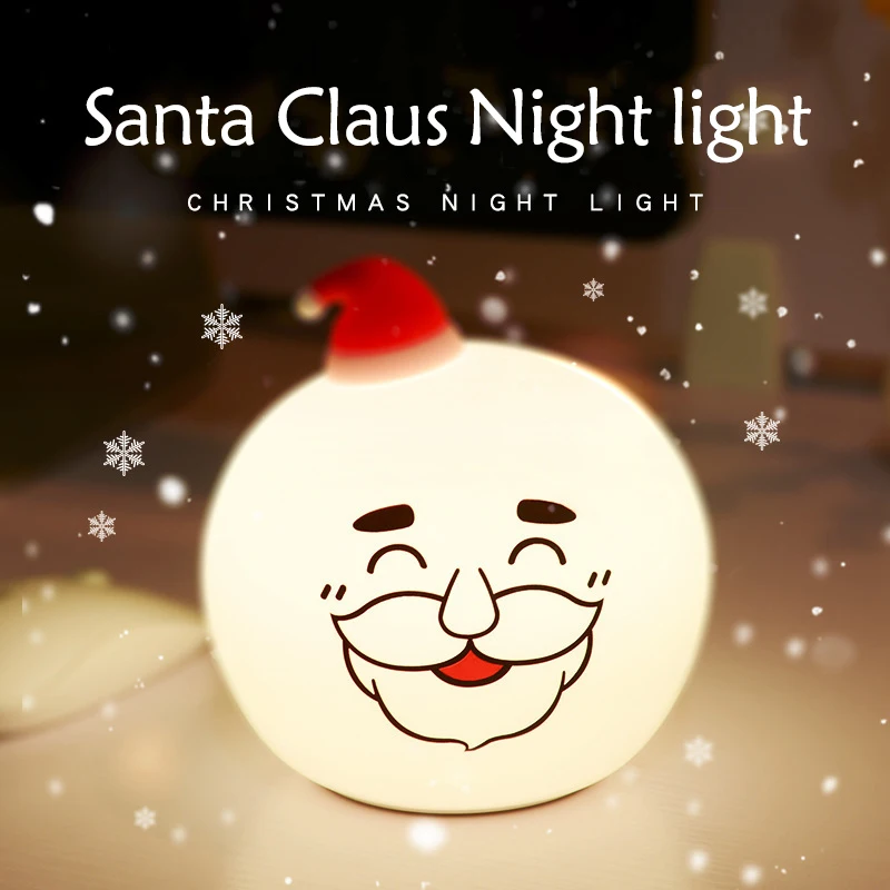 New Santa Silicone Night Light Silicone Touch Sensor LED Night Light for Children Baby Kids 7 Colors Santa USB LED Night Lamp
New Santa Silicone Night Light Silicone Touch Sensor LED Night Light for Children Baby Kids 7 Colors Santa USB LED Night Lamp