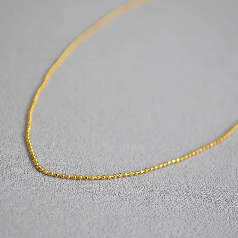 Simple fashion temperament gold color beans beads thin necklace naked bead chain short women necklaces fashion jewelry
Simple fashion temperament gold color beans beads thin necklace naked bead chain short women necklaces fashion jewelry