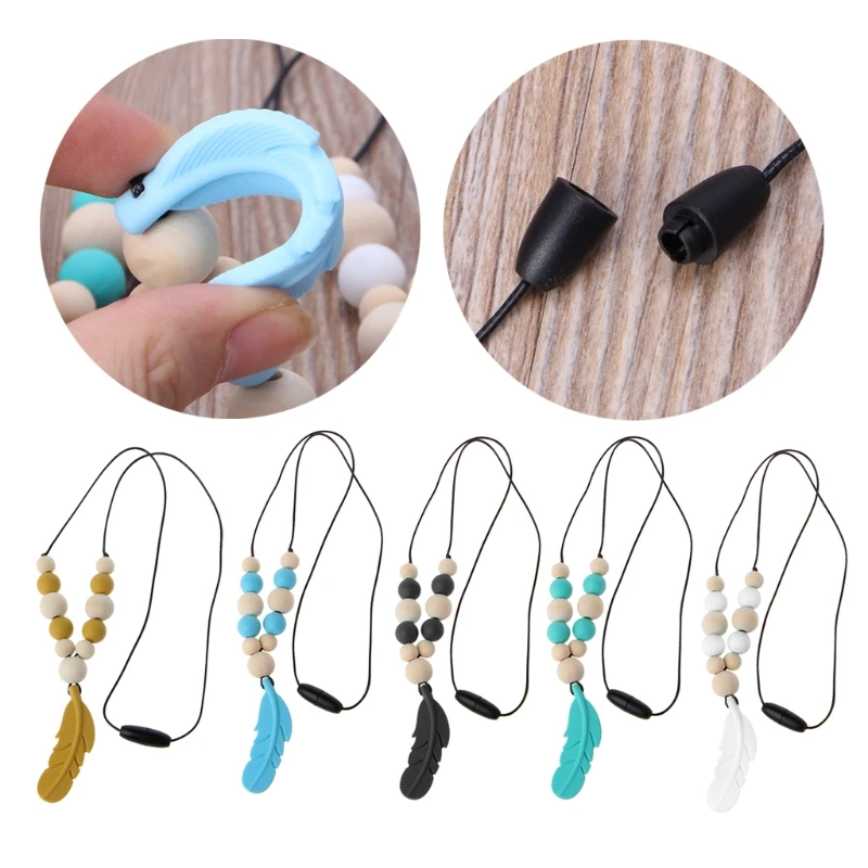 Baby Infant Silicone Feather Jewelry Teething Necklace Baby Nursing Chewing Toys
Baby Infant Silicone Feather Jewelry Teething Necklace Baby Nursing Chewing Toys