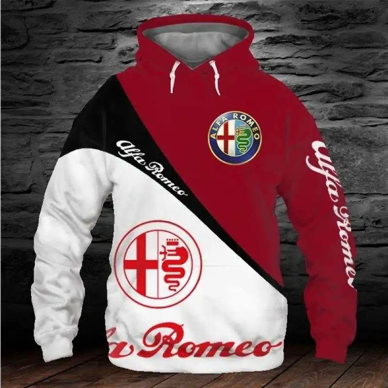 New Alfa Romeo Car Logo Hoodie 3D Digital Print Pullover Men's Sweatshirt Harajuku Style EUR Plus Size Streetwear
New Alfa Romeo Car Logo Hoodie 3D Digital Print Pullover Men's Sweatshirt Harajuku Style EUR Plus Size Streetwear