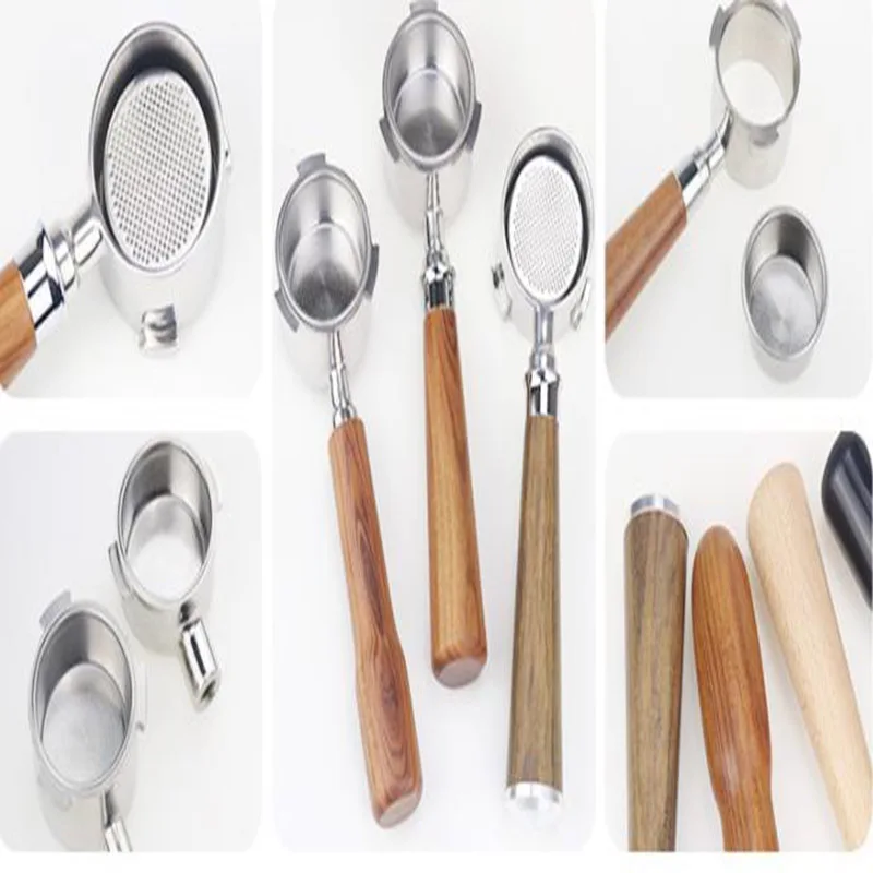 Household coffee machine modified three ears 51mm solid wood handle
Household coffee machine modified three ears 51mm solid wood handle