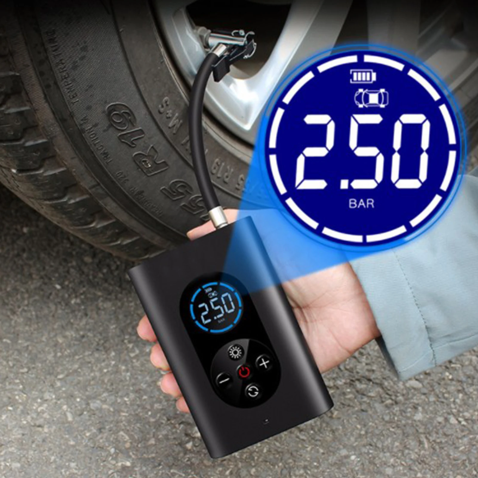 Car Electrical Air Pump Mini Portable Wireless Tire Inflatable Pump Inflator Air Compressor Pump For Car Motorcycle Bicycle Ball
Car Electrical Air Pump Mini Portable Wireless Tire Inflatable Pump Inflator Air Compressor Pump For Car Motorcycle Bicycle Ball