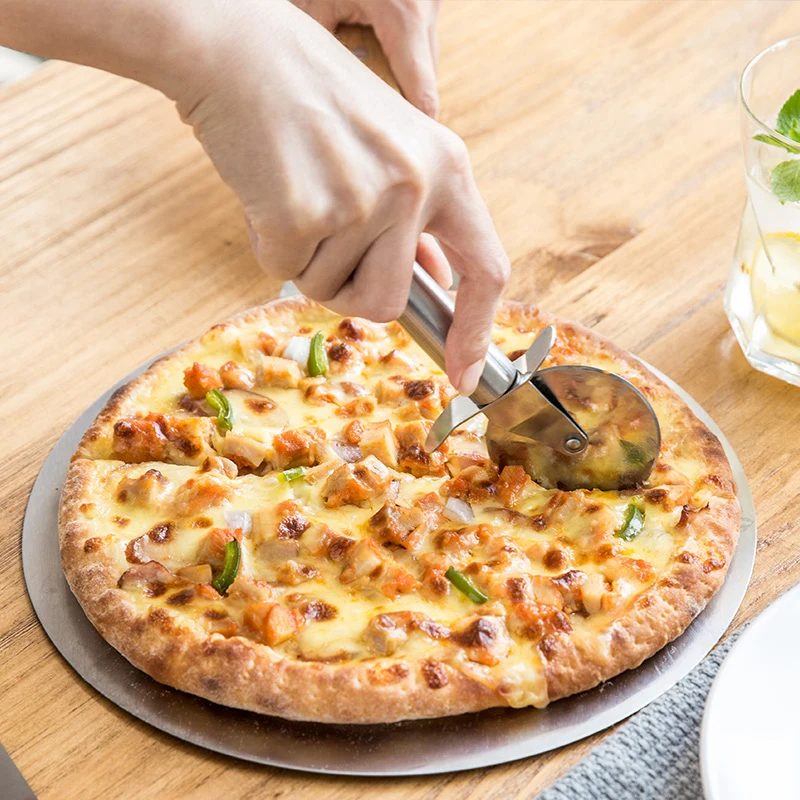 Stainless Steel Pizza Wheels & Cutter Round Pizza divider & Knife Pastry Pasta Dough Kitchen Tools Baking Cutting Tools
Stainless Steel Pizza Wheels & Cutter Round Pizza divider & Knife Pastry Pasta Dough Kitchen Tools Baking Cutting Tools