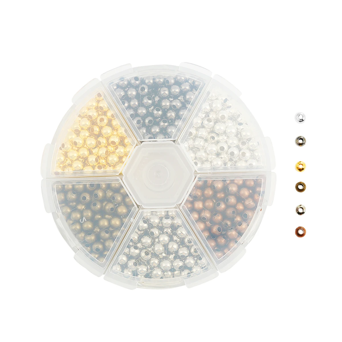 DoreenBox 948 PCs Spacer Beads Round Mixed Size for DIY Jewelry Making Bracelets Necklace 4mm Dia, Hole: Approx 1.5mm, 1 Box
DoreenBox 948 PCs Spacer Beads Round Mixed Size for DIY Jewelry Making Bracelets Necklace 4mm Dia, Hole: Approx 1.5mm, 1 Box