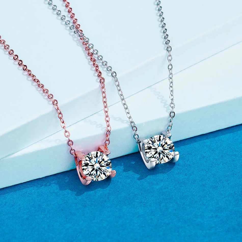 Fashion Rose Gold Electroplating Color Moissanite 925 Sterling Silver Necklace Women Party Banquet Birthday Luxury Jewelry Gift
Fashion Rose Gold Electroplating Color Moissanite 925 Sterling Silver Necklace Women Party Banquet Birthday Luxury Jewelry Gift