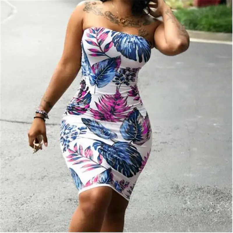 Summer Tube Dresss 2020 Boho Tropical Printed Bodycon Bandage Mini Dress Summer Plus Size Dresses
Summer Tube Dresss 2020 Boho Tropical Printed Bodycon Bandage Mini Dress Summer Plus Size Dresses