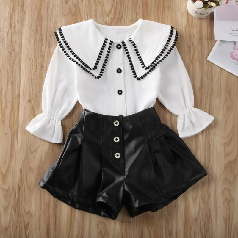 Pudcoco Baby Spring Autumn Fashion Toddler Kids Baby Girl Autumn Clothes Tassel Tops Shirt+Leather Shorts Outfits
Pudcoco Baby Spring Autumn Fashion Toddler Kids Baby Girl Autumn Clothes Tassel Tops Shirt+Leather Shorts Outfits