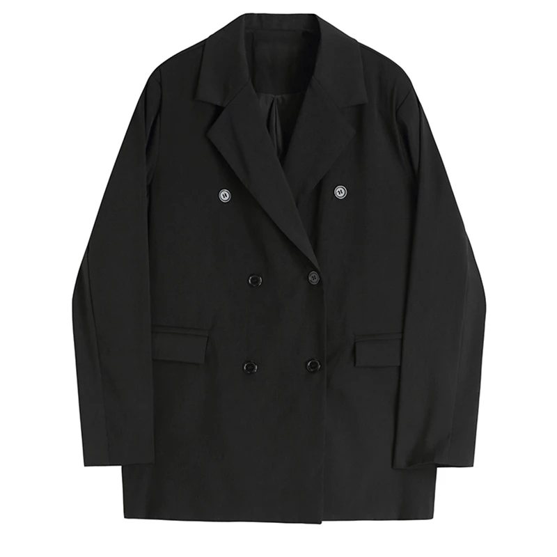 Black Double Breasted Big Size Blazers for Women Elegant New Lapel Loose Fit and Jackets Fashion Spring Autumn 2021 Blazer Suits
Black Double Breasted Big Size Blazers for Women Elegant New Lapel Loose Fit and Jackets Fashion Spring Autumn 2021 Blazer Suits