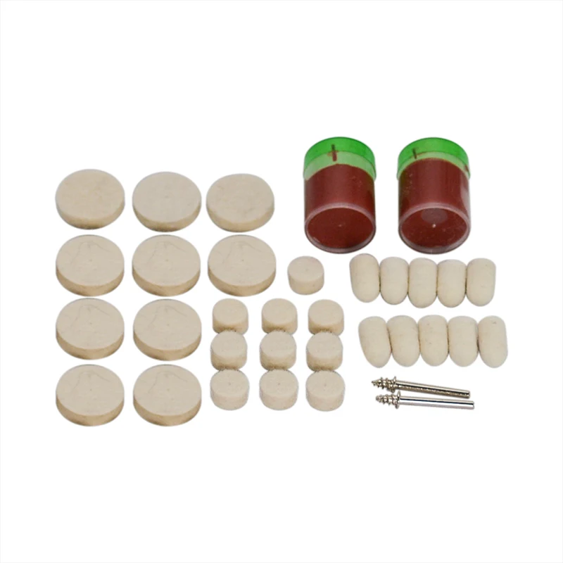 34Pcs/Set Soft Felt Buffing Burr Polishing Wheels Brushes Kits For Metal Rotary Tools For Dremel Accessories Polishing Pad
34Pcs/Set Soft Felt Buffing Burr Polishing Wheels Brushes Kits For Metal Rotary Tools For Dremel Accessories Polishing Pad