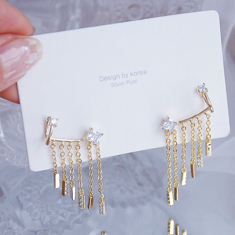 Ins Hot 14k Real Gold Jewelry Beautiful Tassel Earrings for Women Top High Quality AAA Shiny Zircon S925 Silver Needle Fine Gift
Ins Hot 14k Real Gold Jewelry Beautiful Tassel Earrings for Women Top High Quality AAA Shiny Zircon S925 Silver Needle Fine Gift