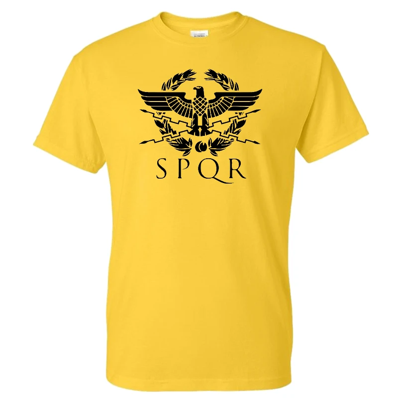 SPQR Fashion Letter Pattern Printing T-shirt Roman Gladiator Imperial Golden Eagle Streetwear Men Women Cotton T Shirt Tees Tops
SPQR Fashion Letter Pattern Printing T-shirt Roman Gladiator Imperial Golden Eagle Streetwear Men Women Cotton T Shirt Tees Tops