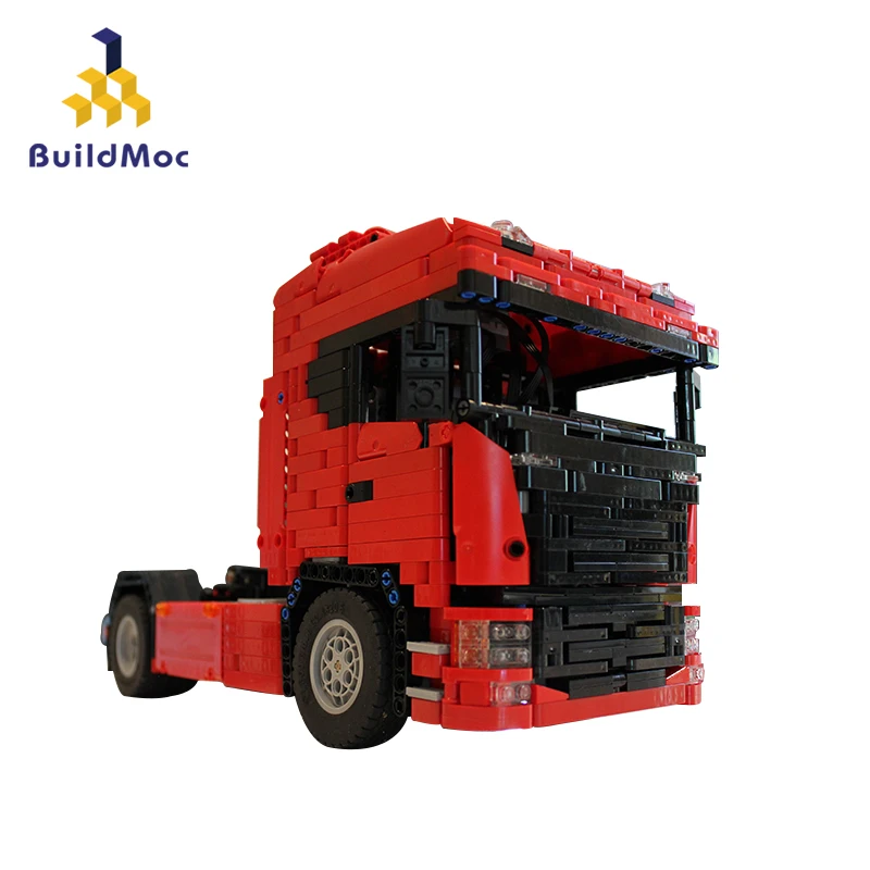 BuildMoc Technical Tractor truck Toys MOC Electric Remote Control Motor Vehicle Red Transport Head Set Assembled Building Blocks
BuildMoc Technical Tractor truck Toys MOC Electric Remote Control Motor Vehicle Red Transport Head Set Assembled Building Blocks