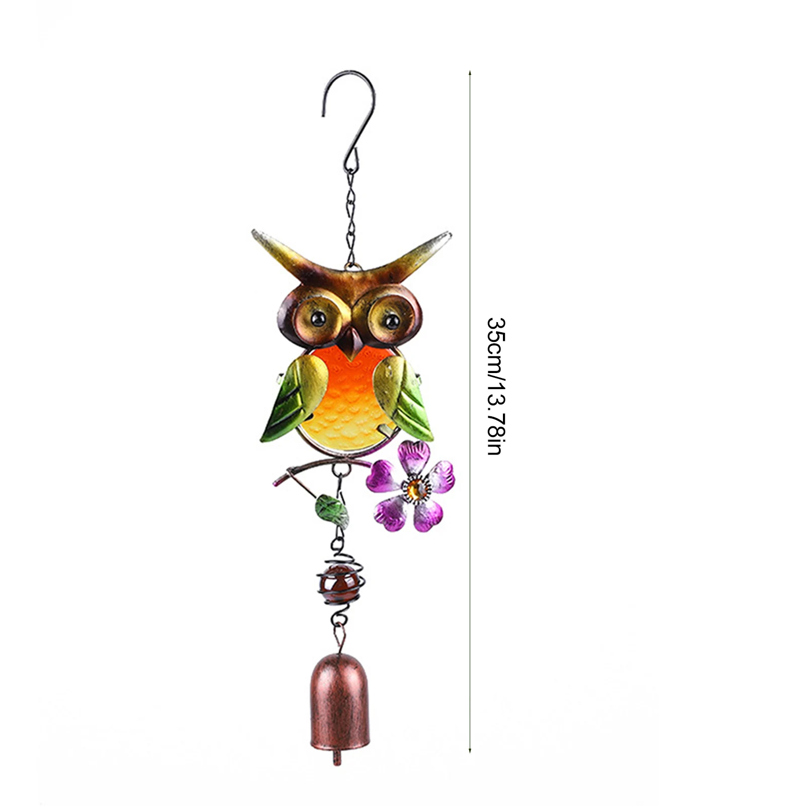 Garden Patio Owl Wind Chimes With Hollow Tubes Glass Paintings Wind Bell Garden Hanging Decoration Perfect Gifts
Garden Patio Owl Wind Chimes With Hollow Tubes Glass Paintings Wind Bell Garden Hanging Decoration Perfect Gifts