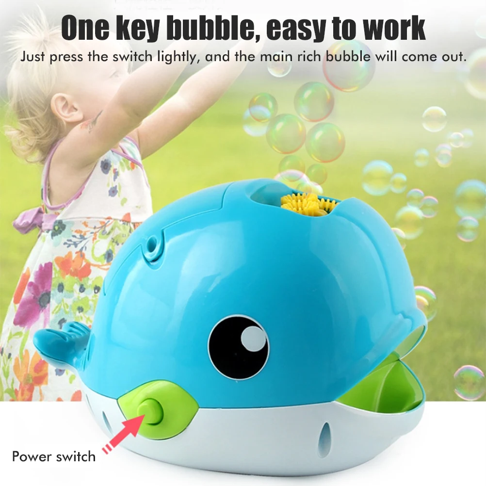 Cartoon Dolphin Bubble Blower Bubble Machine Automatic Bubble Maker Summer Beach Swimming Toys Baby Kids Bath Toy Bubbles Maker
Cartoon Dolphin Bubble Blower Bubble Machine Automatic Bubble Maker Summer Beach Swimming Toys Baby Kids Bath Toy Bubbles Maker