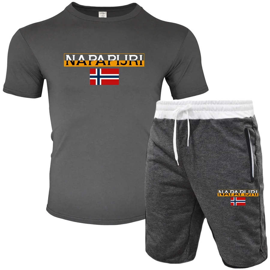 New hot brand men's spring and summer short-sleeved sports T-shirt + sports breathable shorts casual jogging fitness clothes
New hot brand men's spring and summer short-sleeved sports T-shirt + sports breathable shorts casual jogging fitness clothes
