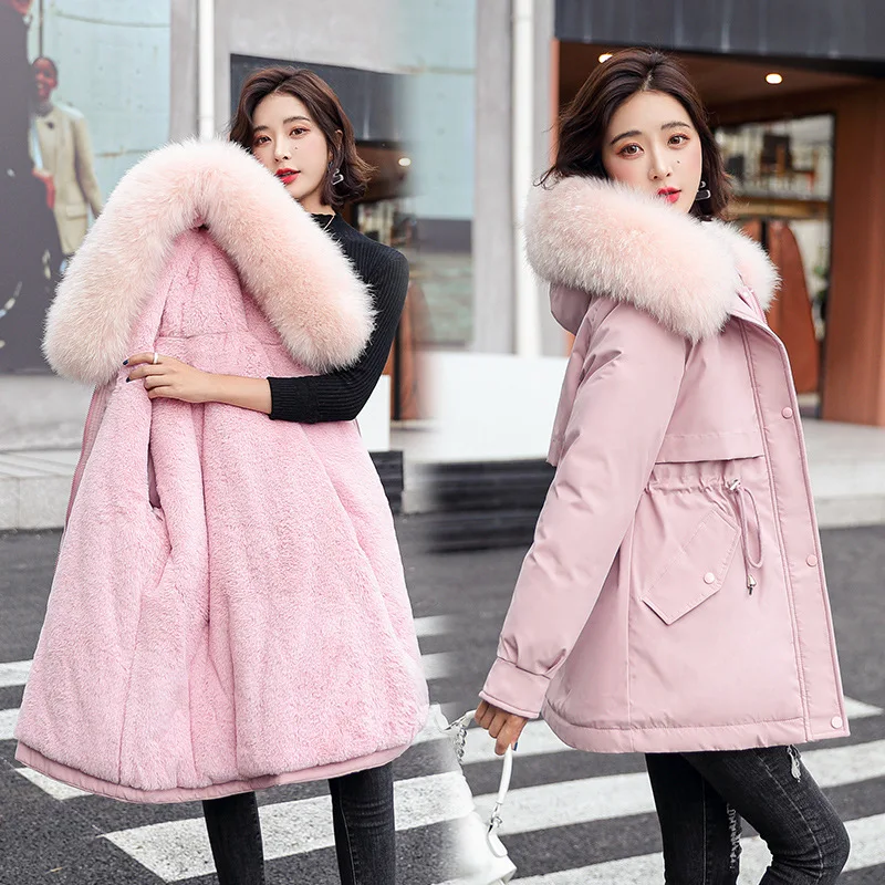 Winter 2021 Women Coat New Mid-length Hooded Version Thick Loose Warm Cotton Female Plus Size Jacketze Jacket
Winter 2021 Women Coat New Mid-length Hooded Version Thick Loose Warm Cotton Female Plus Size Jacketze Jacket