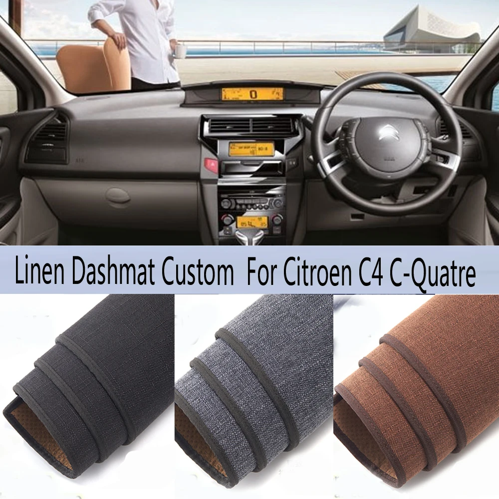 Car Styling Linen Dash Mat Covers Dashmat Dashboard Pad Carpet Accessories For Citroen C4 C-Quatre 2004 2005 2006 2007 2008 2010 
Car Styling Linen Dash Mat Covers Dashmat Dashboard Pad Carpet Accessories For Citroen C4 C-Quatre 2004 2005 2006 2007 2008 2010