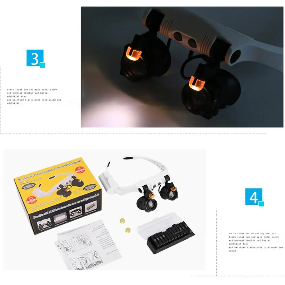 Magnifying Glass With LED Lamp Head With Magnifying Glass 21 Kinds Cold/warm Light Interchangeable Jewelry Maintenance Measureme
Magnifying Glass With LED Lamp Head With Magnifying Glass 21 Kinds Cold/warm Light Interchangeable Jewelry Maintenance Measureme