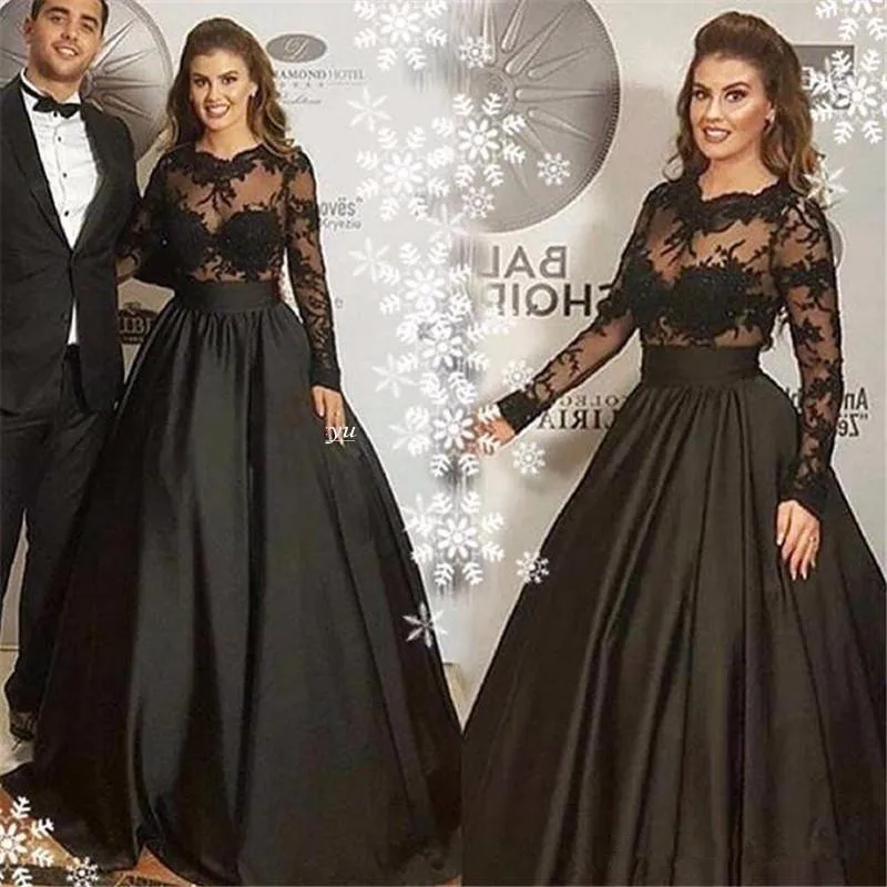 2020 Prom Dress O-Neck Sexy See Through Lace Top Evening Dresses Long Sleeves A Line Satin Cheap Bride Party Vestidos De Novia
2020 Prom Dress O-Neck Sexy See Through Lace Top Evening Dresses Long Sleeves A Line Satin Cheap Bride Party Vestidos De Novia