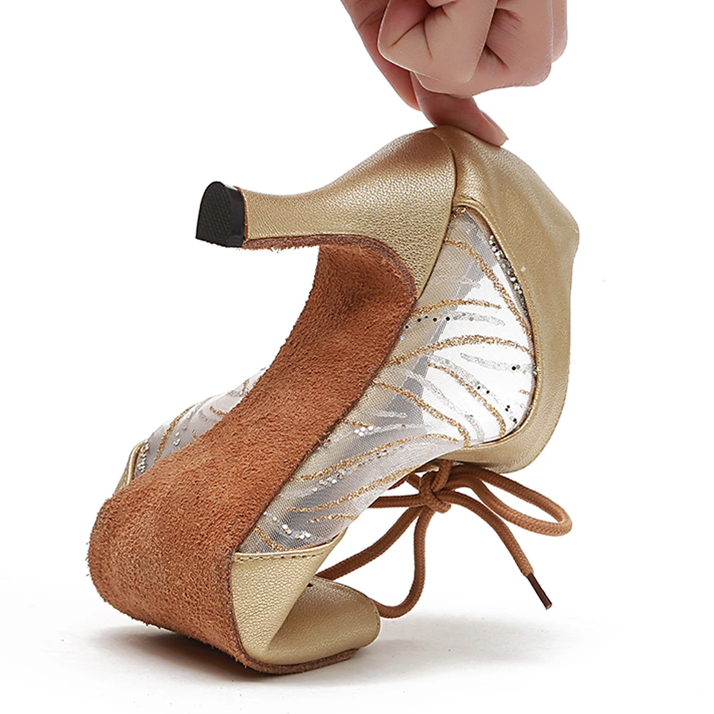 HROYL Latin Dance Shoes For Women MicrofibRed African print Salsa Dance Shoes Women's Ballroom Dance Sandal Hight Heel 10cm 8cm
HROYL Latin Dance Shoes For Women MicrofibRed African print Salsa Dance Shoes Women's Ballroom Dance Sandal Hight Heel 10cm 8cm