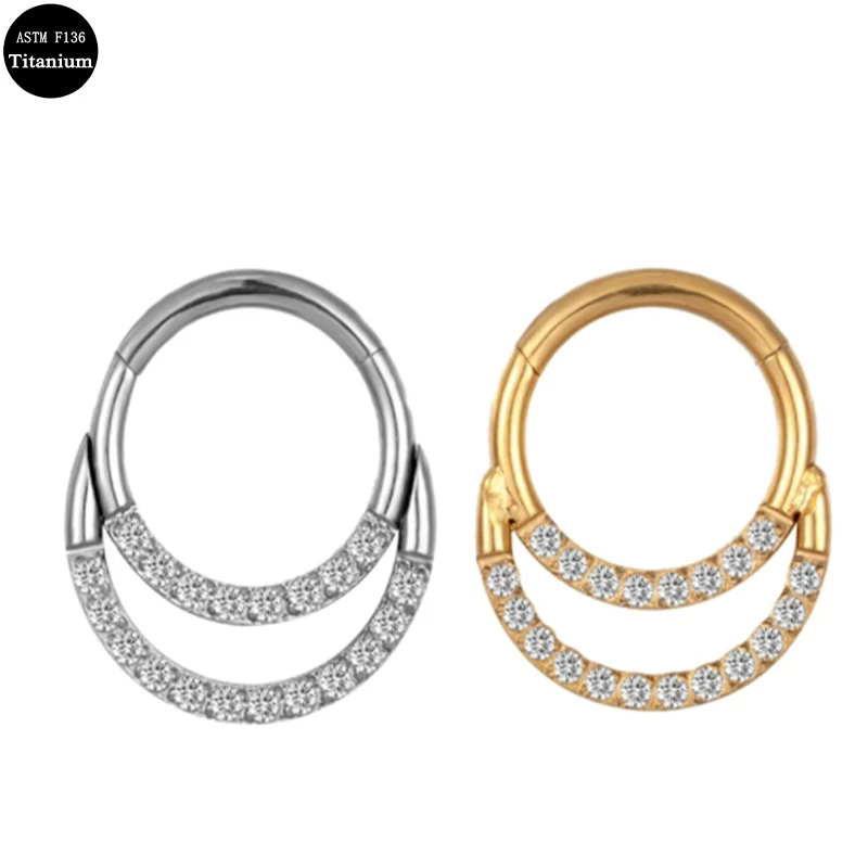 F136 Titanium Piercing Zircon Stone Superior Quality Hight Segment Rings Open Small Septum Piercing Nose Earrings Jewelry
F136 Titanium Piercing Zircon Stone Superior Quality Hight Segment Rings Open Small Septum Piercing Nose Earrings Jewelry