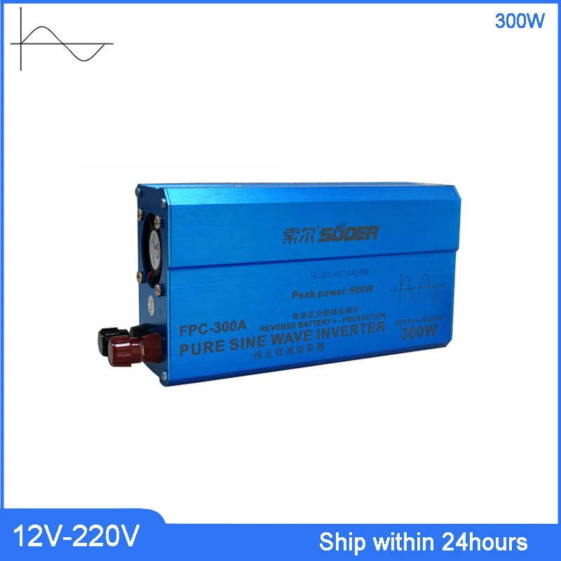 Автомобильный инвертор Suoer, 300 Вт, чистый синусоидальный инвертор DC12 в AC220/PV преобразователь солнечной энергии с портом USB 5 В/трансформатор н...
Автомобильный инвертор Suoer, 300 Вт, чистый синусоидальный инвертор DC12 в AC220/PV преобразователь солнечной энергии с портом USB 5 В/трансформатор н...