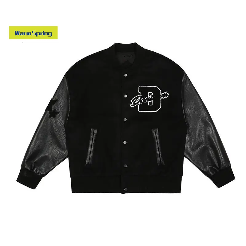 Star Letters American Baseball Uniform Men's and Women's Spring National Fashion Embroidery Stitching Loose Couple Coat Jacket
Star Letters American Baseball Uniform Men's and Women's Spring National Fashion Embroidery Stitching Loose Couple Coat Jacket