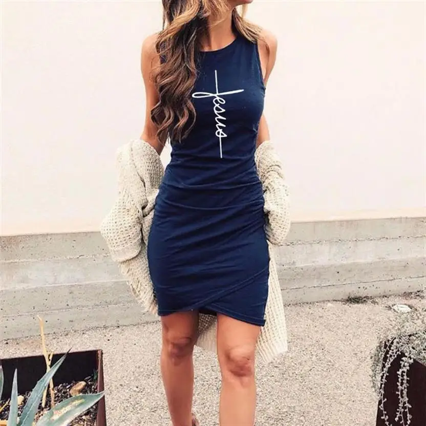 Faith Jesus Cross Drop Ship Women's Dresses Casual Round Neck Pleated Sleeveless Tank Top Tight 2021 Shirt Short Mini Sexy Dress
Faith Jesus Cross Drop Ship Women's Dresses Casual Round Neck Pleated Sleeveless Tank Top Tight 2021 Shirt Short Mini Sexy Dress