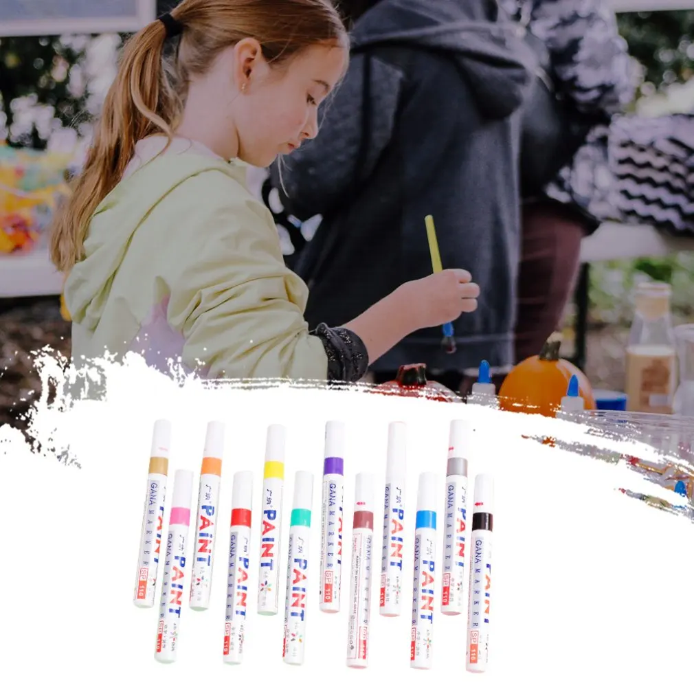 12 Colors White Waterproof Rubber Permanent Paint Marker Pen Car Tyre Tread Environmental Tire Painting Dropshipping
12 Colors White Waterproof Rubber Permanent Paint Marker Pen Car Tyre Tread Environmental Tire Painting Dropshipping
