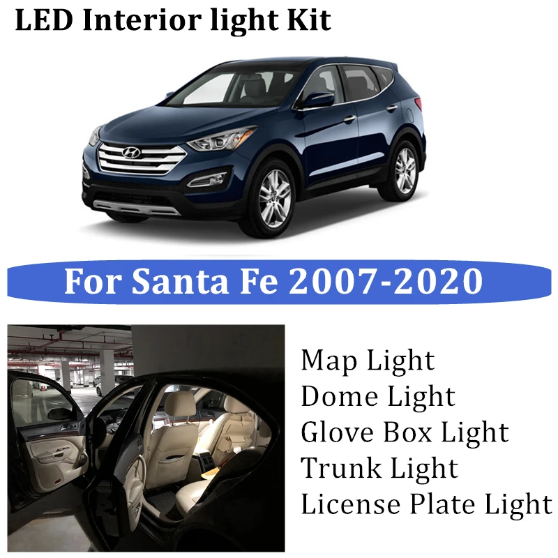 Для Hyundai Santafe Santa Fe CM DM TM 2007-2020 интерьерная деталь автомобиля, лампочка для автомобиля, внутренняя карта, купол, лампа для чтения, комплект
Для Hyundai Santafe Santa Fe CM DM TM 2007-2020 интерьерная деталь автомобиля, лампочка для автомобиля, внутренняя карта, купол, лампа для чтения, комплект
