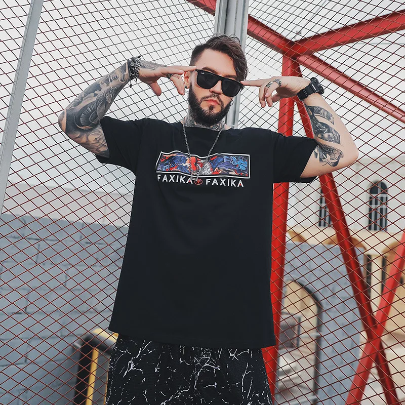 2021 Summer Classic Print Oversized T Shirt Loose Men T-shirt Fat man Tops O-Neck Cotton Casual Tee Shirt Clothes
2021 Summer Classic Print Oversized T Shirt Loose Men T-shirt Fat man Tops O-Neck Cotton Casual Tee Shirt Clothes