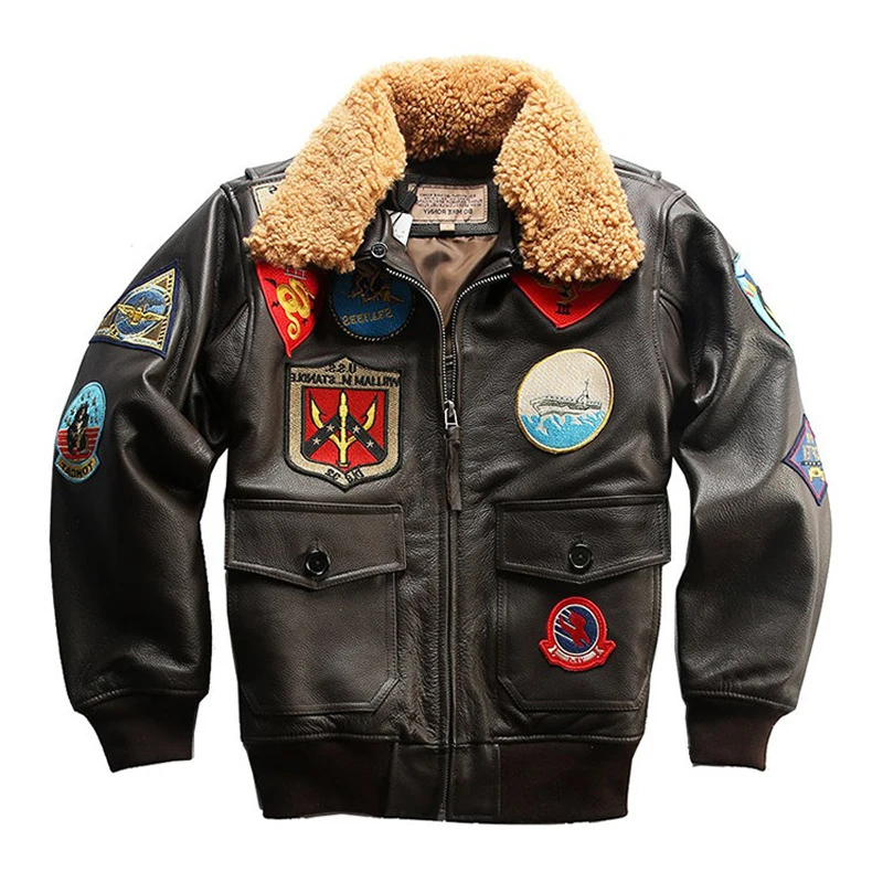 New Men 2021 A2 Pilot Jacket Tom Cruise Top Gun Air Force Cow Coat Fashin Multi-label Thick Cowhide Jacket Winter Russia Coats
New Men 2021 A2 Pilot Jacket Tom Cruise Top Gun Air Force Cow Coat Fashin Multi-label Thick Cowhide Jacket Winter Russia Coats