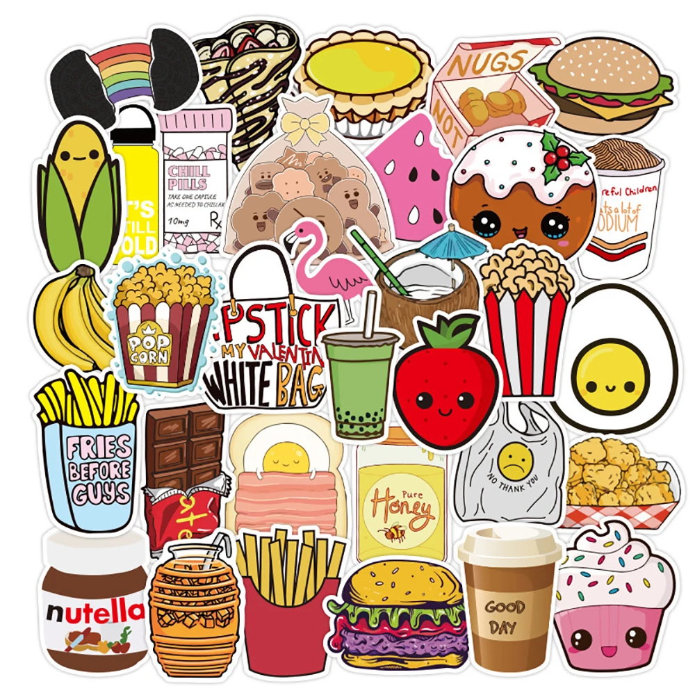 10/30/50/100PCS Cartoon Food Graffiti Stickers Skateboard Fridge Guitar Motorcycle Luggage DIY Classic Toy Sticker Decal for Kid
10/30/50/100PCS Cartoon Food Graffiti Stickers Skateboard Fridge Guitar Motorcycle Luggage DIY Classic Toy Sticker Decal for Kid