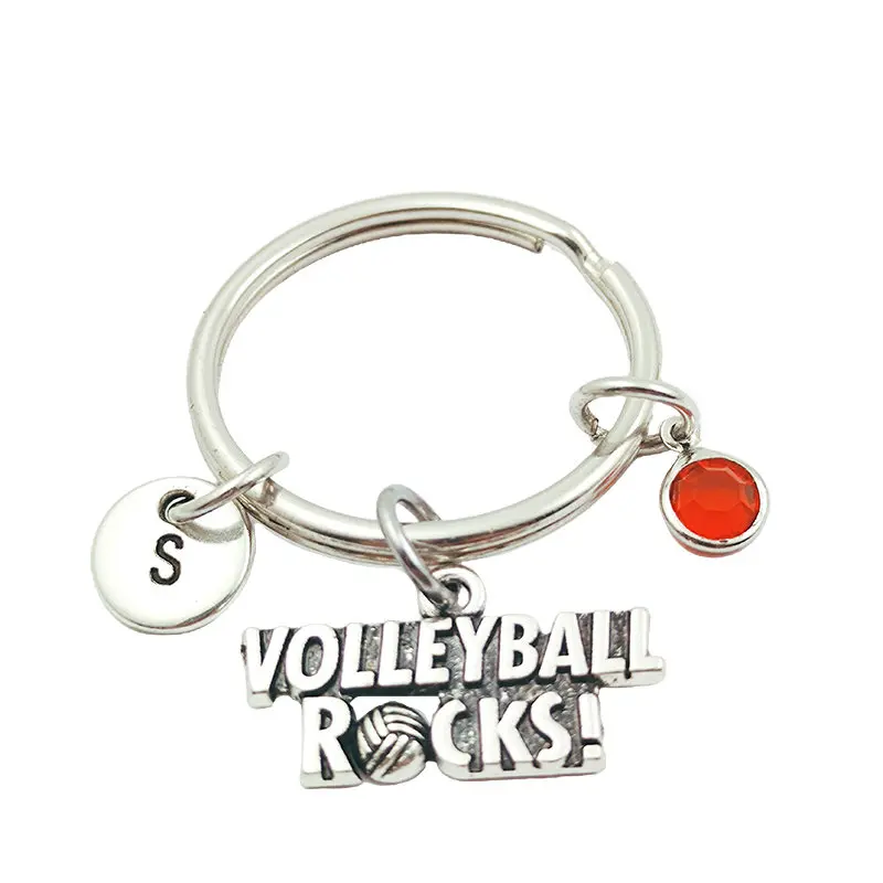 Volleyball Rocks Initial Letter Monogram Birthstone Keychains Keyring Creative Fashion Jewelry Women Gifts Accessories Pendant
Volleyball Rocks Initial Letter Monogram Birthstone Keychains Keyring Creative Fashion Jewelry Women Gifts Accessories Pendant