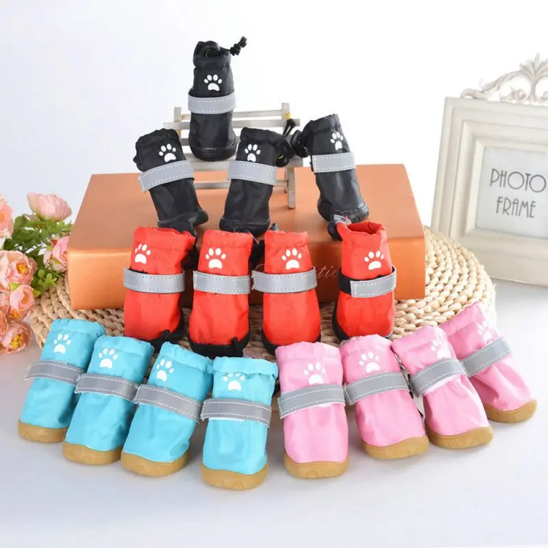 4pcs Dog Shoes Waterproof Reflective Shoes Wear-resistant Non Slip Sole Rain Boots For Small Medium Dogs Pet Supplies
4pcs Dog Shoes Waterproof Reflective Shoes Wear-resistant Non Slip Sole Rain Boots For Small Medium Dogs Pet Supplies