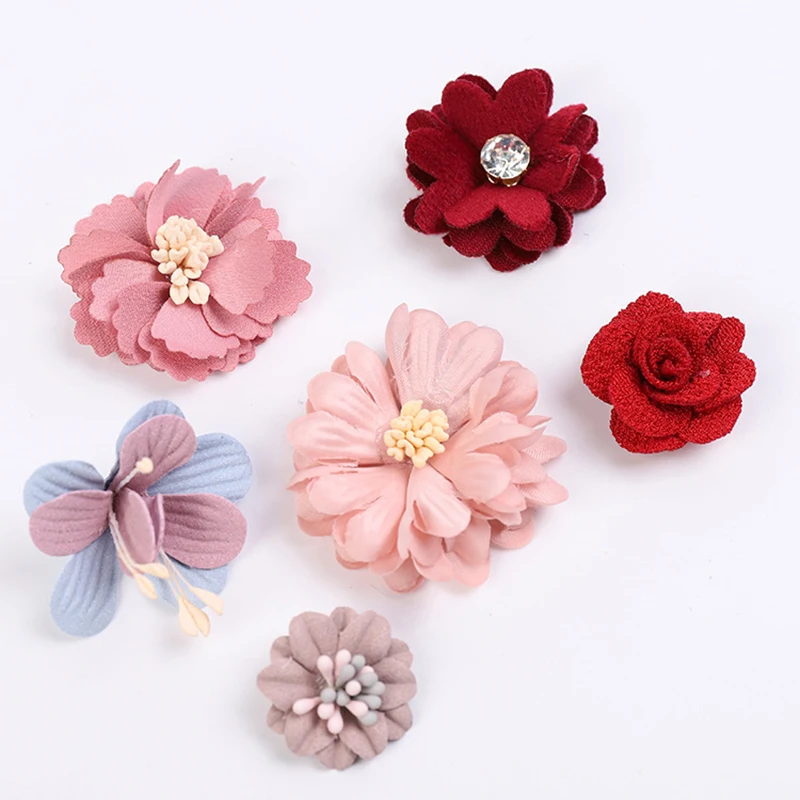 

5/10pcs 2.5/3.5/4cm Artificial Flower Silk Flower Head For DIY Wedding Party Home Decorations Floral Wreath Scrapbook Craft