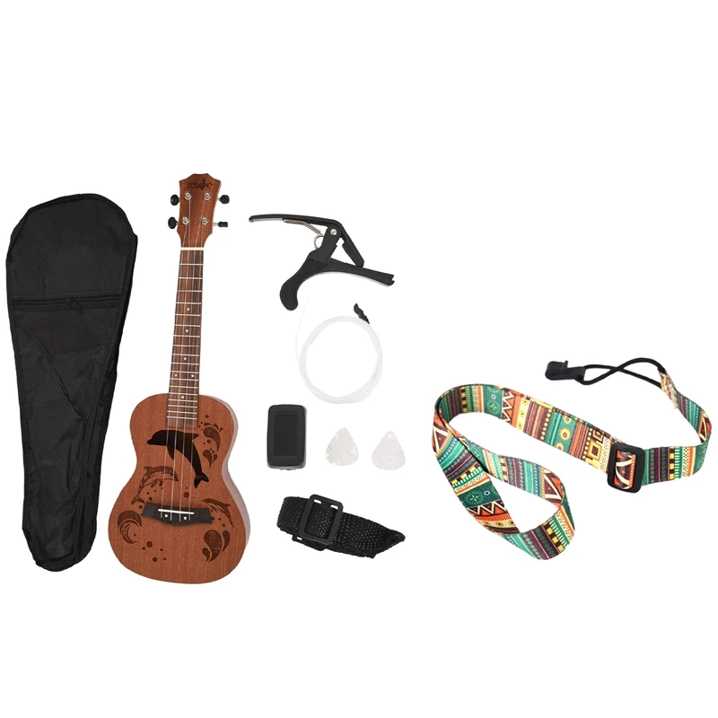 Adjustable Soft Polyester Guitar Ukulele Guitar Acoustic Bass Shoulder Strap & Concert Ukulele Kits 23 Inch 4 String
Adjustable Soft Polyester Guitar Ukulele Guitar Acoustic Bass Shoulder Strap & Concert Ukulele Kits 23 Inch 4 String
