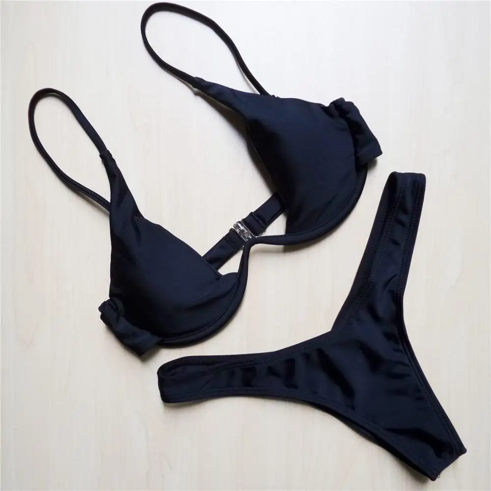 Sexy V-bar Underwired Bikini 2021 Female Swimsuit Women Swimwear Two-piece V shape Wire Bikini set Bather Bathing Suit Swim
Sexy V-bar Underwired Bikini 2021 Female Swimsuit Women Swimwear Two-piece V shape Wire Bikini set Bather Bathing Suit Swim