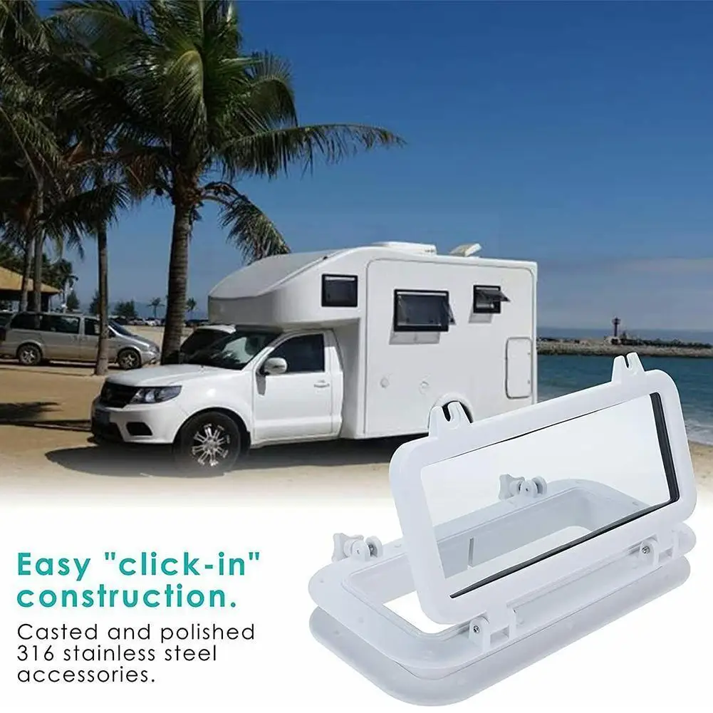 Marine Boat Yacht RV Porthole ABS Plastic Rectangular Lights Port Replacement Windows Portlight Hole Port Waterproof Hatche Y8J1
Marine Boat Yacht RV Porthole ABS Plastic Rectangular Lights Port Replacement Windows Portlight Hole Port Waterproof Hatche Y8J1