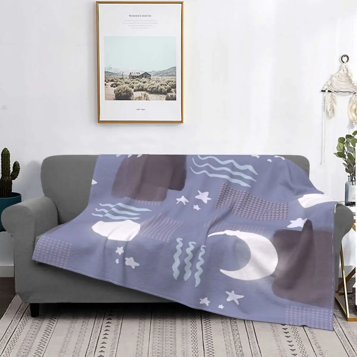 Manta de Luna tranquila, colcha de cama a cuadros, manta Kawaii de felpa de Anime, colcha de Picnic
Manta de Luna tranquila, colcha de cama a cuadros, manta Kawaii de felpa de Anime, colcha de Picnic