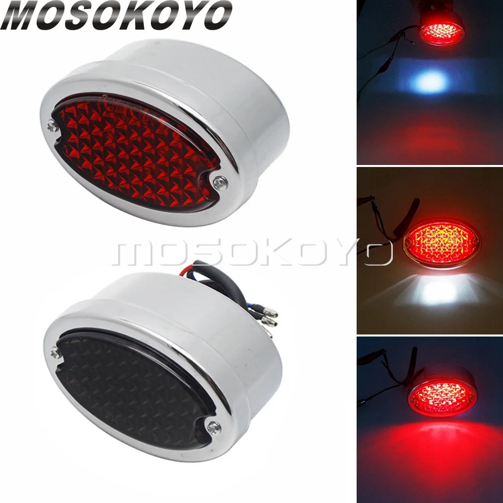 Motorcycle Cat Eye Rear Brake Light Vintage Tail Stop Lamp Red Smoke Lens For Harley Softail Bobber Chopper Custom LED Taillight
Motorcycle Cat Eye Rear Brake Light Vintage Tail Stop Lamp Red Smoke Lens For Harley Softail Bobber Chopper Custom LED Taillight